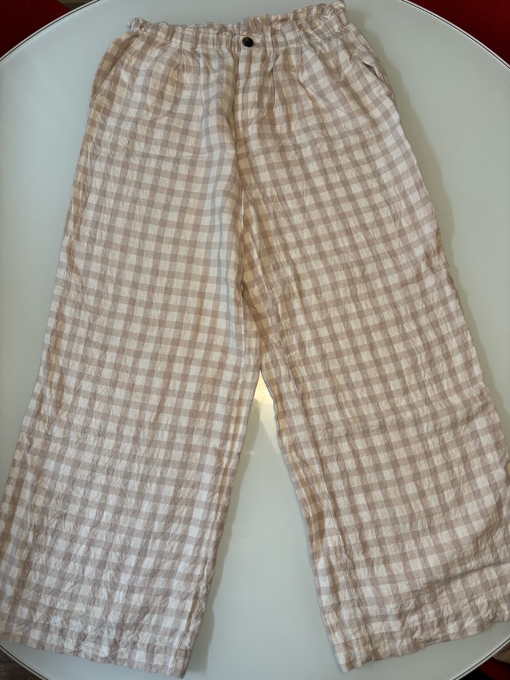 Gingham Set - 100% Linen - Picture 3 of 7